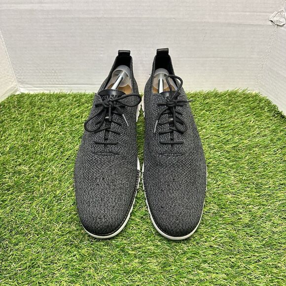 Cole Haan Size 11.5M Black Men\'s Zero Grand Stitchlite Wingtip Oxfords C26716